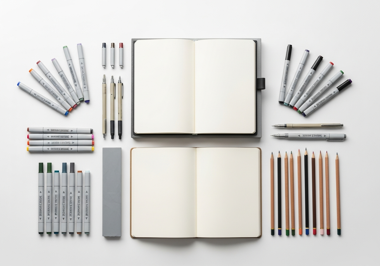 Инструменты для рисования маркерами