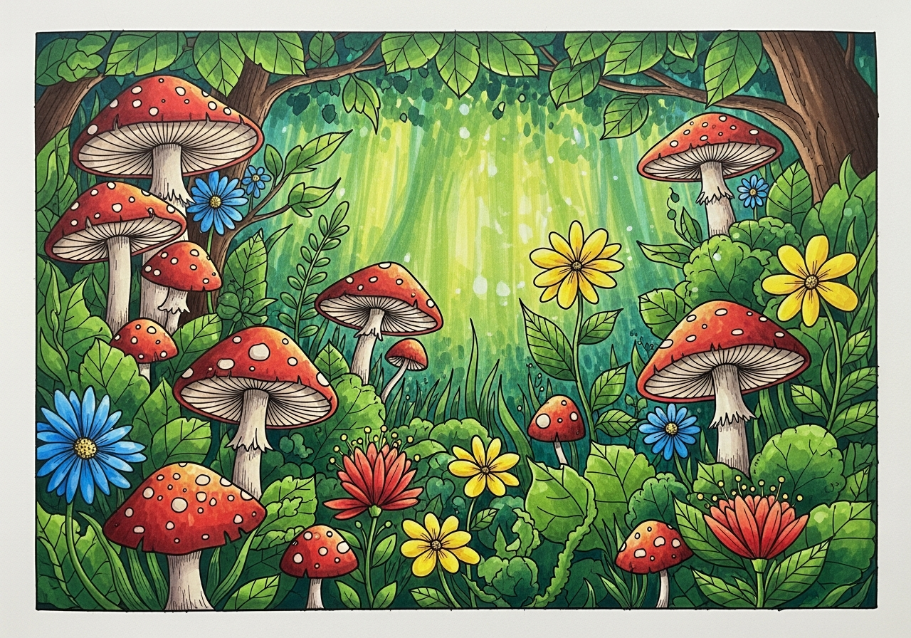 Лесная иллюстрация